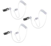 Bessy shop 3PCS Tube Acoustique de Remplacement - Tube Audio en Spirale Transparent, Accessoire Oreillette Costume Agent, Haute Qualité Sonore, Réduction de Bruit