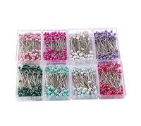 Bessy shop 800PCS Pearl Head Pins Épingles à tête de Perle,800 pièces épingles à Coudre avec têtes colorées, épingles à Coudre épingles de Corsage à tête de Perle