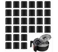 Bessy shop Air Fryer Rubber Bumpers,30 pièces Air Fryer Replacement Parts,Protections Anti-Rayures,Housses de Protection Universelles en Silicone, pour Pieds en Caoutchouc de Friteuse à Air (Noir)