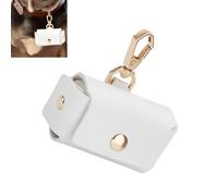 Bessy shop Boîte à Bagues en Cuir pour Chien,Coussin Porte-Alliances Blanc,pour Collier de Mariage Animal,Écrin Bijoux Fiançailles Proposition