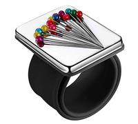 Bessy shop Coussin à épingles à Coudre magnétique,1PCS Bracelet à Broches magnétiques,Coussin magnétique à épingles à Coudre,Porte-épingles magnétique avec Bracelet pour Bricolage Couture de Broderie