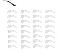 Bessy shop Crochets d'oreille pour Lunettes,20 Paires Anti Glisse Lunettes de Crochets universels en Silicone Support de Lunettes Doux Anti-Dérapant Crochet d'oreille pour la Pointe de Temple