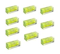 Bessy shop Mini Niveaux à Bulle,10 pièces Niveau à Bulle,15 x 15 x 40 mm Petit Niveau,Mini Niveau Camping Car Niveau à Bulle de Précision,pour La Mesure De L'Équilibre