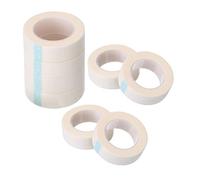 Bessy shop Ruban Extension de Cils,8 Rolls Blanc Adhésif Cils Ruban Cils Papier Tissu Micropore Médical Bande pour Approvisionnement Extension Cils Bande 0,5 Pouce x 10 Yards Chaque Rouleau