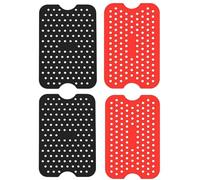Bessy shop Tapis de Doublure de Friteuse à Air,4 doublures réutilisables pour friteuse à air, doublures en Silicone réutilisables pour friteuse à air,doublures de friteuse à air,Coussinets Chauds