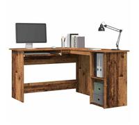 ""Best 2026"" - BUREAU Brun KENNETH - 1 PCS - Table d'écriture d'angle vieux bois 120x140x75 cm bois d'ingénierie3004