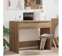 ""Best 2026"" - BUREAU Marron KENNETH - 1 PCS - Table d'écriture Chêne artisanal 100 x 50 x 78 cm Bois d'ingénierie5285