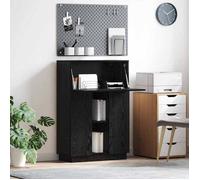 ""Best 2026"" - BUREAU Noir KENNETH - 1 PCS - Table d'écriture Chêne noir 71.5 x 31.5 x 106.5 cm Bois d'ingénierie5101