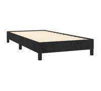 ""Best 2026""Lit 1 places Noir - 90x190 cm - LEMON® - Cadre de lit - sans matelas - noir 90x190 cm velours 5130958