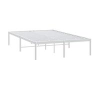 ""Best 2026""Lit 2 places Blanc - 120x190 cm - LEMON® - Cadre de lit métal blanc 120x190 cm 4649425