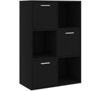 Best:-727193 Meuble de Rangement Armoire chambre - Garde-robe - Noir 60x29,5x90 cm Aggloméré | A bas prix