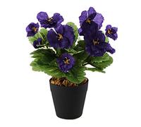 Best Artificial Plant de pensées artificielles - 30 cm Pot non inclus
