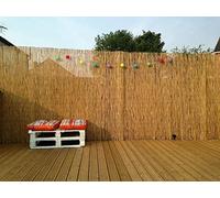 Best Artificial Rouleaux de clôture en roseau naturel pour jardin, intimité, extérieur, bambou (4 m x 1 m)