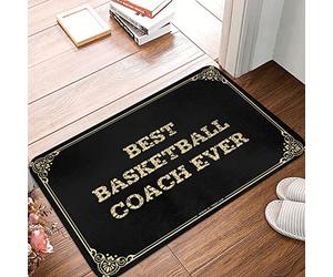 Best Basketball Coach Ever Welcome Tapis de salle de bain avec mousse épaisse Taille S