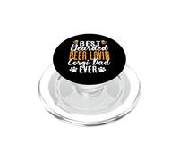 Best Bearded Beer Lovin Corgi Dad Ever Funny Beer Dog Lover PopSockets PopGrip pour MagSafe