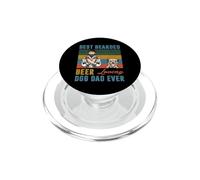 Best Bearded Beer Loving Dog Dad Border Terrier Personalized PopSockets PopGrip pour MagSafe