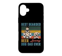 Best Bearded Beer Loving Dog Dad English Mastiff Puppy Lover Coque pour iPhone 16 Plus