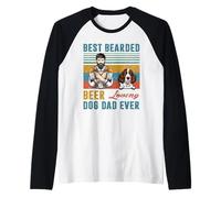 Best Bearded Beer Loving Dog Dad English Springer Spaniel Manche Raglan