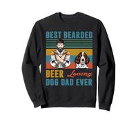 Best Bearded Beer Loving Dog Dad English Springer Spaniel Sweatshirt