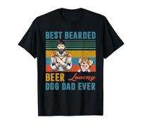 Best Bearded Beer Loving Dog Dad Ever Australian Shepherd T-Shirt