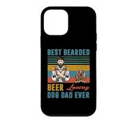 Best Bearded Beer Loving Dog Dad Ever Bloodhound Dog Lover Coque pour iPhone 12 Mini