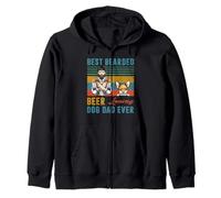 Best Bearded Beer Loving Dog Dad Ever Chihuahua Dog Lover Sweat à Capuche