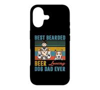 Best Bearded Beer Loving Dog Dad Ever Corgi Dog Pet Lover Coque pour iPhone 17