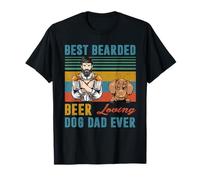 Best Bearded Beer Loving Dog Dad Ever Dachshund Dog Lover T-Shirt