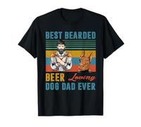 Best Bearded Beer Loving Dog Dad Ever Doberman Lover T-Shirt