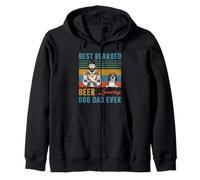 Best Bearded Beer Loving Dog Dad Ever English Pointer Lover Sweat à Capuche