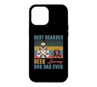 Best Bearded Beer Loving Dog Dad Ever Irish Setter Dog Lover Coque pour iPhone 12 Pro Max