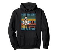 Best Bearded Beer Loving Dog Dad Ever Irish Setter Dog Lover Sweat à Capuche