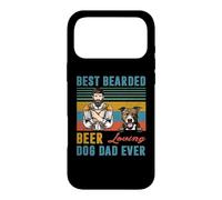 Best Bearded Beer Loving Dog Dad Ever Pit Bull Pet Lover Coque pour iPhone 17 Pro Max