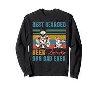 Best Bearded Beer Loving Dog Dad Ever Pit Bull Pet Lover Sweatshirt