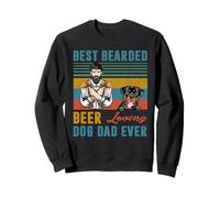 Best Bearded Beer Loving Dog Dad Ever Rottweiler Dog Lover Sweatshirt