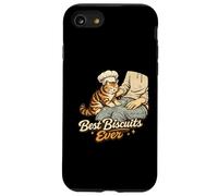 Best Biscuits Ever Funny Cat Making Biscuits Humour Coque pour iPhone SE (2020) / 7/8