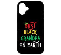 Best Black Grandpa on Earth Great Fun Men Man Fête des pères Coque pour iPhone 16 Plus