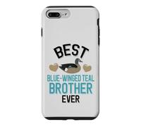 Best Blue Winged Brother Ever Duck with Hearts Coque pour iPhone 7 Plus/8 Plus