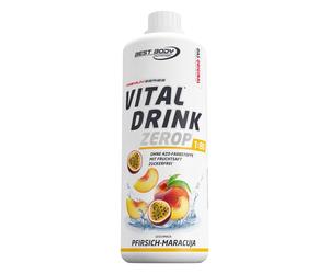 Best Body Nutrition Low Carb Vital Drink ZEROP® Pêche-Maracuja Concentré 1000 ml