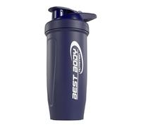 Best Body Nutrition - Shaker Protéine Inox Reforce Bleu Mat 600 ml - Shaker Métal avec tamis intégré - Bouteille mélangeur étanche avec graduation intérieure