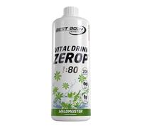 Best Body Nutrition - Vital Drink ZEROP Aspérule 1000 ml - Sirop sans sucre 1:80 - 80 litres boisson faible en calories avec vitamines B1, B6, niacine - Compatible Sodastream