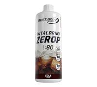 Best Body Nutrition - Vital Drink ZEROP Cola 1000 ml - Sirop sans sucre 1:80 pour Sodastream - 80 litres boisson faible en calories avec vitamines B1, B6, niacine