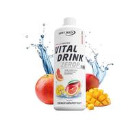 Best Body Nutrition Vital Drink ZEROP® - Mangue et de pamplemousse, Boisson concentrée - sirop - sans sucre, 1:80 donne 80 litres de boisson, 1000 ml