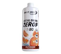Best Body Nutrition - Vital Drink ZEROP Orange Sanguine 1000 ml - Sirop sans sucre 1:80 pour Sodastream - 80 litres boisson faible en calories avec vitamines B1, B6, niacine