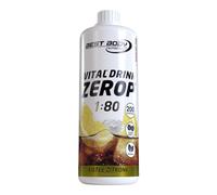 Best Body Nutrition - Vital Drink ZEROP Thé Glacé Citron 1000 ml - Sirop sans sucre 1:80 pour Sodastream - 80 litres boisson faible en calories avec vitamines B1, B6, niacine