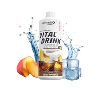 Best Body Nutrition Vital Drink ZEROP® - Thé glacé pêche, Boisson concentrée - sirop - sans sucre, 1:80 donne 80 litres de boisson, 1000 ml