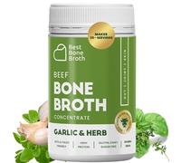 Best Bone Broth Bouillon d’os de bœuf concentré, issu à 100 % de bovins de pâturage australiens nourris à l'herbe, collagène de bouillon d’os, saveur fines herbes d’Italie