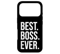 Best Boss Ever Sign,World's Best Boss Award Work Boss Funny Coque pour iPhone 17 Pro