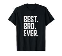 Best Bro Ever Big or Young Brother - Anniversaire rétro T-Shirt