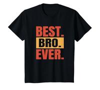 Best. Bro. Ever. Frère Sibling Super Brother T-Shirt, Enfant, Noir, 3 Ans